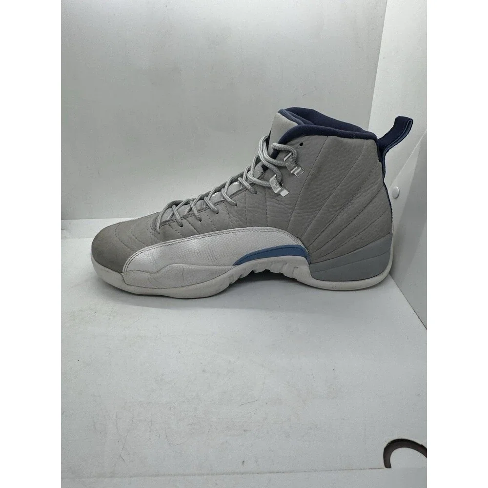 Nike Air Jordan 12 Retro Grey University Blue Size 12 Shoes Sneakers 130690 007